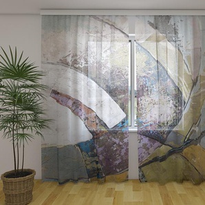 Gardinen & Vorhänge aus Chiffon transparent. Fotogardinen 3D Modern Abstract Art Painting