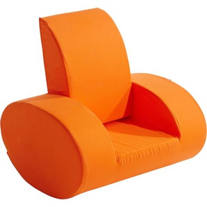 Sessel HOPPEKIDS Gr. Baumwolle, B/H/T: 60 cm x 66,5 cm x 58 cm, orange Kinder Kindersessel Kinderzimmerdekoration Sessel Schaukelstuhl in 2 Farben