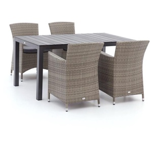Forza Barga/Fidenza 160 cm Gartenmöbel-Set 5-teilig