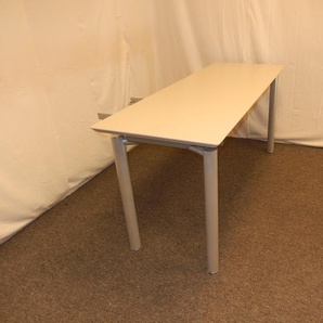 Besuchertisch Besprechungstisch weiß 160x60, gebrauchte Büromöbel