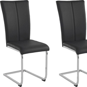 Home affaire Freischwinger Alex (Set, 2 St), Stuhl belastbar bis 120 Kg, Gestell im Chrom-Look