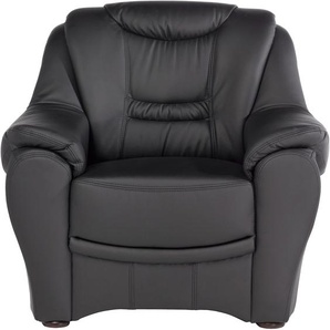 Sessel SIT&MORE Gr. Luxus-Kunstleder, B/H/T: 98 cm x 94 cm x 95 cm, schwarz Polstersessel Sessel
