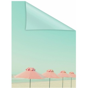 Fensterfolie LICHTBLICK ORIGINAL Sonnenschirme Fensterfolien Gr. B/L: 100 cm x 180 cm, blau (türkis, rosa) Deko Fensterfolie selbstklebend, Sichtschutz