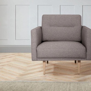 Sessel ANDAS Brande Gr. Struktur fein, B/H/T: 80 cm x 78 cm x 86 cm, grau (taupe) Einzelsessel Sessel in skandinavischem Design