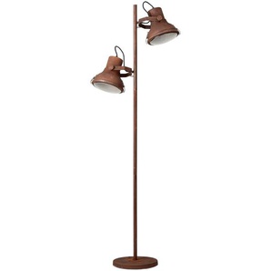 Stehleuchte Frodo Grille , Rost , Metall , 160 cm , Fußschalter, LED-Leuchtmittel austauschbar , Innenbeleuchtung, Stehlampen