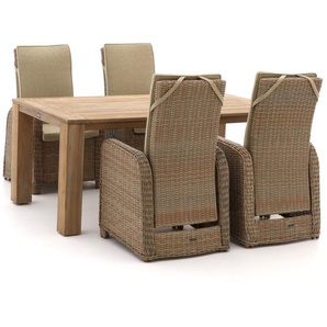 Intenso Umbria/ROUGH-X 200 cm Gartenmöbel-Set 5-teilig verstellbar