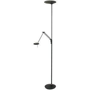 Steinhauer LED-Stehlampe, Schwarz, Alu, Eisen, Stahl & Metall