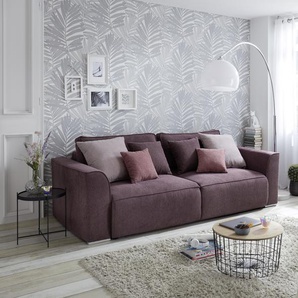 Couch Sofa Zweisitzer LAZY Schlafcouch Schlafsofa ausziehbar lila 250cm