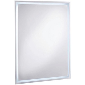 Badezimmerspiegel , Glas , rechteckig , 50x70x4.5 cm , senkrecht und waagrecht montierbar , Badezimmer, Badezimmerspiegel, Badspiegel