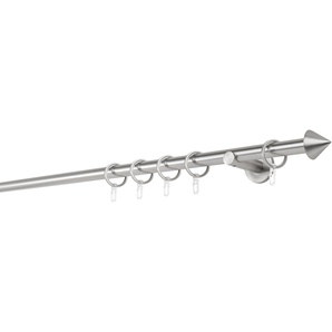 Gardinenstange 20mm Spitze Wandträger 6,5 cm, mydeco, 1-läufig, Fixmaß, verschraubt