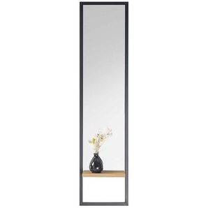 Garderoben Spiegel mit Ablage Rahmen aus Metall