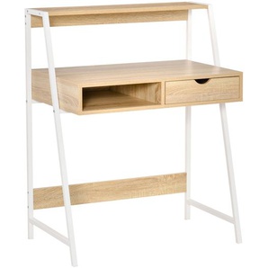 :Schreibtisch mit Regal  Industrie Design  80B x 50T x 100 H  Schwarz Braun