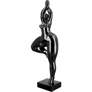Dekofigur CASABLANCA BY GILDE Skulptur Ballerina Dekofiguren Gr. B/H/T: 19 cm x 52 cm x 15 cm, schwarz Figuren Skulpturen