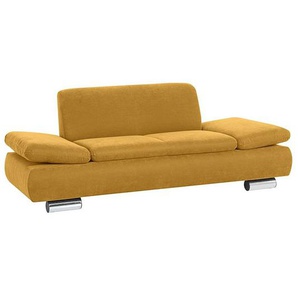 Sofa 2-Sitzer TERRENCE-23 Veloursstoff Farbe mais Sitzhärte weich B: 190cm T: 90cm H: 76cm