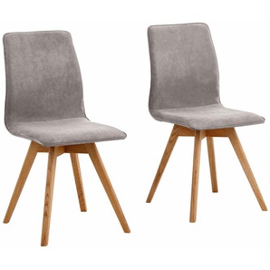 andas 4-Fußstuhl Rania (Set, 2 St), Eiche / Nussbaum. 2er/4er/6er-Set, aus der freundin Home Collection