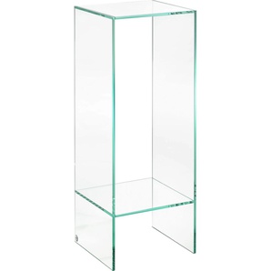 Beistelltisch PLACES OF STYLE Glarus Tische Gr. B/H/T: 25 cm x 71 cm x 25 cm, farblos (transparent) Ablagetisch Beistelltisch Glas-Beistelltische Beistelltische Tisch aus Floatglas