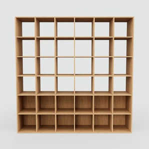 Holzregal Eiche - Skandinavisches Regal: Hochwertige Qualität, einzigartiges Design - 233 x 233 x 47 cm, Personalisierbar