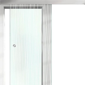 RENOWERK Glasschiebetür Toja, ESG L56/25 Türen 94,0x206,0 cm Gr. B/H: 94 cm x 206 cm, farblos (transparent, oberfläche gelasert) Glastüren