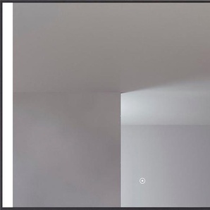 Badspiegel Libra Spiegel Gr. B/H/T: 106 cm x 76 cm x 2,9 cm, silberfarben (silber) Spiegel IP44, warmweiß