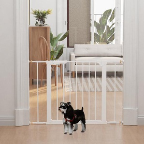 Schutzgitter Treppenschutzgitter Absperrgitter Hunde Hundegitter 95 cm Weiß