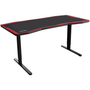 NITRO CONCEPTS D16M Gaming Tisch - Schreibtisch Computertisch 1600x800mm Carbon Red (Rot)
