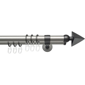 Gardinenstange Lan Spear, Liedeco, Ø 20 mm, 2-läufig, Fixmaß, mit Bohren, verschraubt, 2-läufig im Fixmaß Ø 20 mm