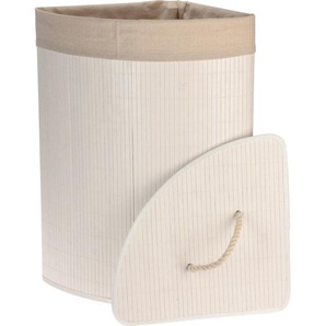 Wäschekorb im skandinavischen Stil, Bambus, 72 l