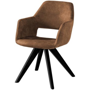 Woodford Polsterstuhl  mit Armlehne Berlin ¦ braun