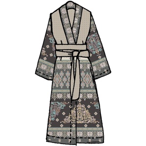 Bassetti Granfoulard Kimono MOUASSINE V7 grau S/M