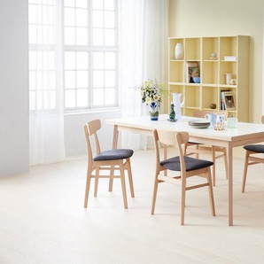 Hammel Furniture Essgruppe Findahl/Basic by Hammel Single/Mosbøl, (Set, 5-tlg), Mit Single Esstisch 180(280)x80 und 4 Mosbøl Stühle