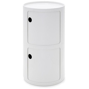 Kartell Container Componibili weiß, Designer Anna Castelli Ferrieri, 76.5 cm