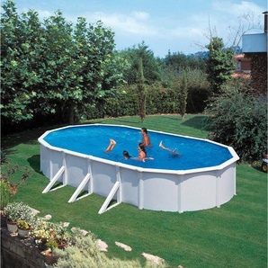 Pool , Weiß , Metall , 360x120 cm , Freizeit, Pools und Wasserspaß, Pools