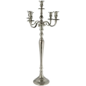 X-Mas Kerzenhalter , Silber , Metall , 37x80x37 cm , zum Stellen , Dekoration, Windlichter & Kerzenhalter, Kerzenhalter