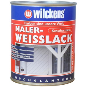 Wilckens 0,75l Maler Weisslack weiß hochglanz Holz Metall Lack Decklack