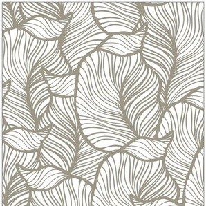 Fensterfolie »Look Leaves beige«, MySpotti, halbtransparent, glatt, 90 x 100 cm, statisch haftend