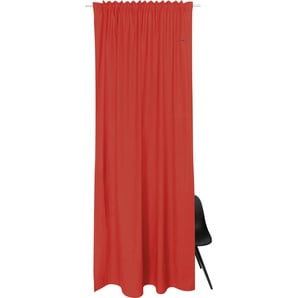 Vorhang ESPRIT Neo Gardinen Gr. 250 cm, verdeckte Schlaufen, 130 cm, rot (rot, rostrot, rost) Gardinen nach Räumen aus nachhaltiger Baumwolle, blickdicht