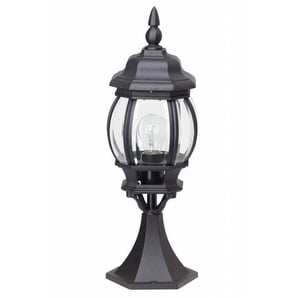 BRILLIANT Lampe Istria Außensockelleuchte 50cm schwarz | 1x A60, E27, 60W, geeignet für Normallampen (nicht enthalten) | IP-Schutzart: 23 - regengeschützt