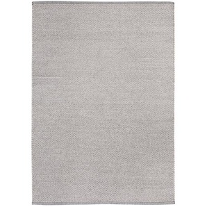 Wohnidee Wollteppich Wohnidee Liv Hellgrau Rechteckig 160x230 cm (BxT) Baumwolle