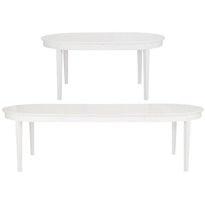 Esstisch HOME AFFAIRE Piano Tische Gr. B/H/T: 165 cm x 75 cm x 105 cm, Einlegeplatten, weiß Esstische rechteckig Tisch Breite 165 cm, ausziehbar auf 265 cm