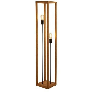 Searchlight Square Woven Bamboo Holz 2lt Stehlampe