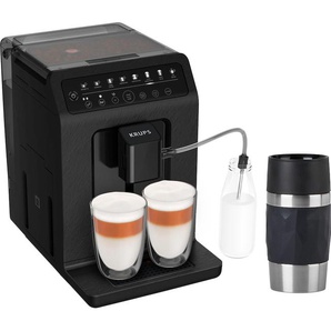 KRUPS Kaffeevollautomat EA897B Evidence ECOdesign Kaffeevollautomaten aus 62%* recyceltem Kunststoff und bis zu 90% recycelbar , schwarz Kaffeevollautomat