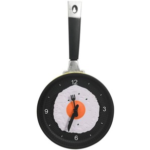 325164  Wall Clock with Fried Egg Pan Design 18,8 cm