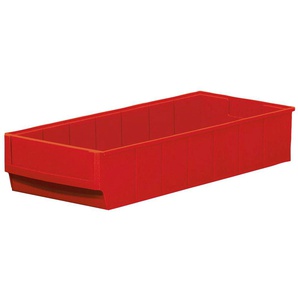Regalkorb Profi Aufbewahrungsboxen BxTxH: 18,3x40x8,1 cm, Polypropylen Gr. B/H/T: 18,3 cm x 8,1 cm x 40 cm, rot Aufbewahrung Ordnung Aufbewahrungsboxen
