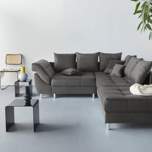 COLLECTION AB Polstergarnitur Joseli, (Spar-Set), Ecksofa und Hocker, Recamiere links oder rechts montierbar