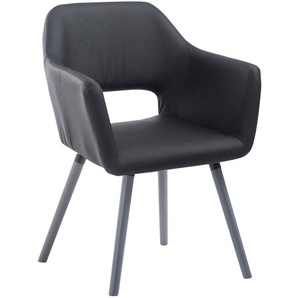 Tikemyr Dining Chair - Modern - Black - Wood - 62 cm x 60 cm x 85 cm