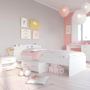 Jugendzimmer-Set PARISOT Galaxy Schlafzimmermöbel-Sets weiß Komplett-Jugendzimmer Schlafzimmermöbel-Sets