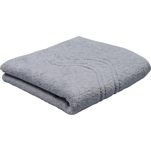 Handtuch ROSS Cashmere Handtücher Gr. B/L: 50 cm x 100 cm (2 St.), grau (chrom) Handtücher Badetücher mit Wellenbordüre