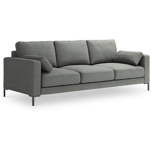 Sofa, Jade, 3 Sitze, Grau, 220x92x90