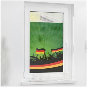 Fensterfolie »Fensterfolie selbstklebend, Sichtschutz, Deutschlandfahne - Grün«, LICHTBLICK ORIGINAL, blickdicht, glatt