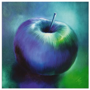Artland Wandbild Der blaue Apfel, Arrangements (1 St), als Alubild, Leinwandbild, Wandaufkleber oder Poster in versch. Größen